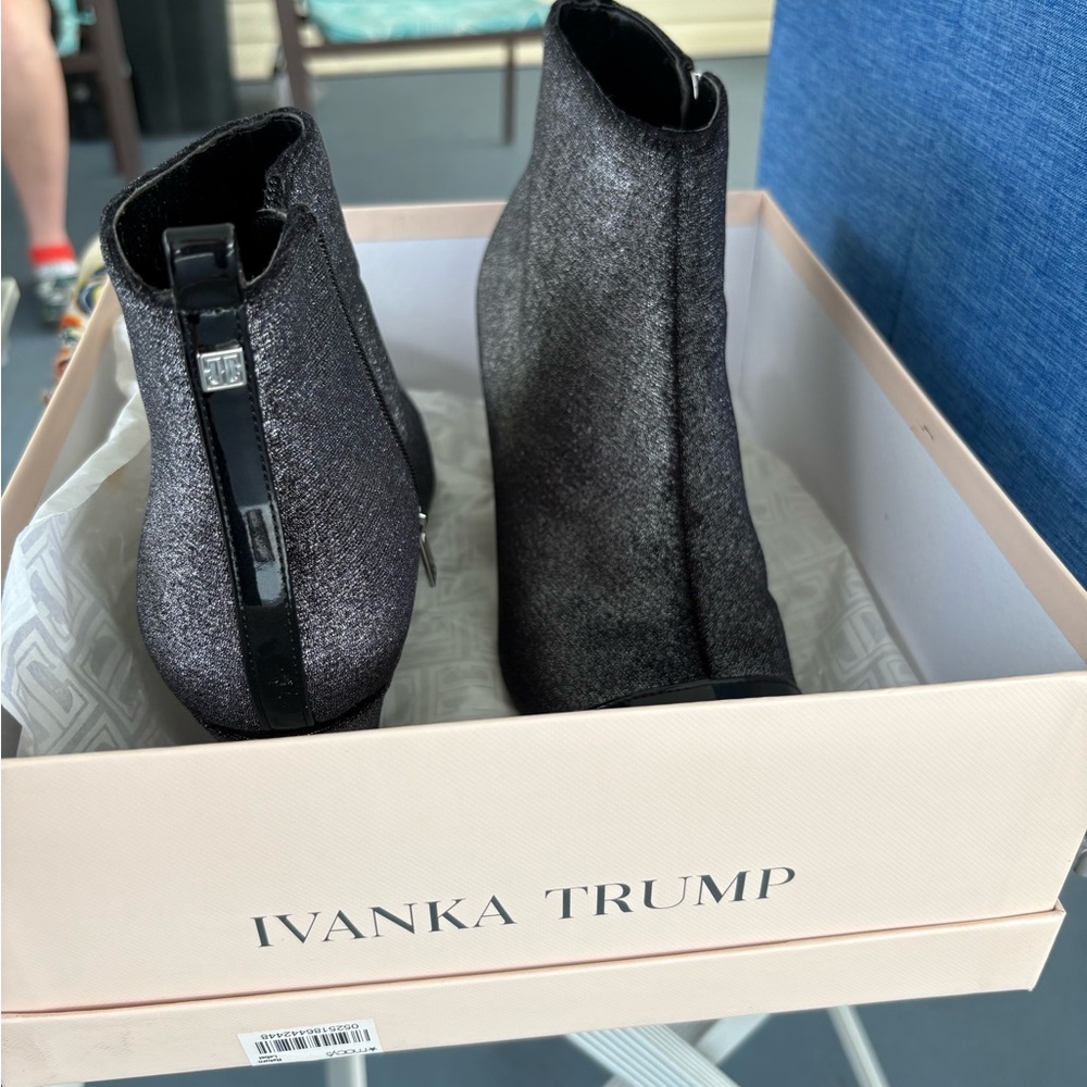 Ivanka Trump Black Ankle Boots
